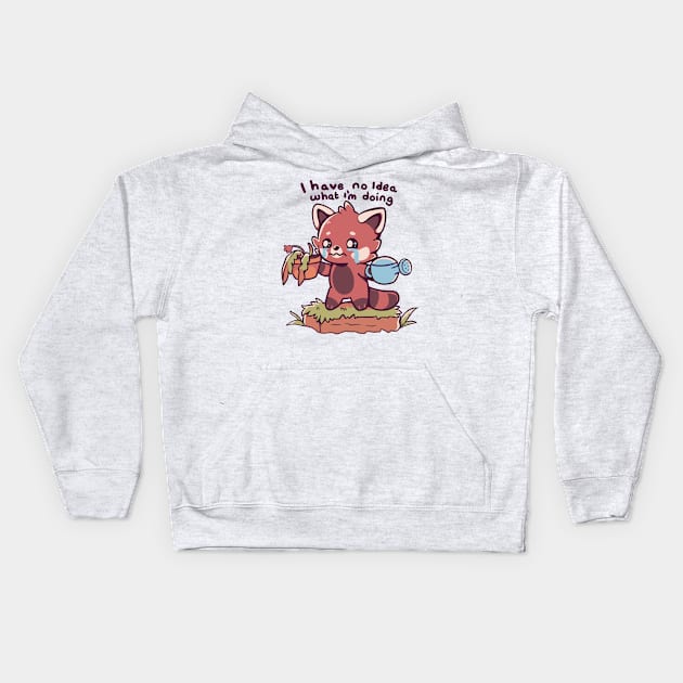 Gardening Woes Kids Hoodie by TechraNova